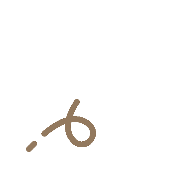 Weißes Papierflieger-Symbol auf braunem Hintergrund.